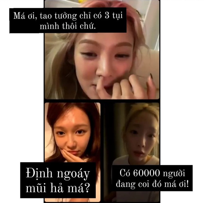 3 mảnh ghép SNSD livestream nhưng lộ toàn tình tiết low-tech cực mạnh, netizen chỉ biết cười trừ - Ảnh 4.