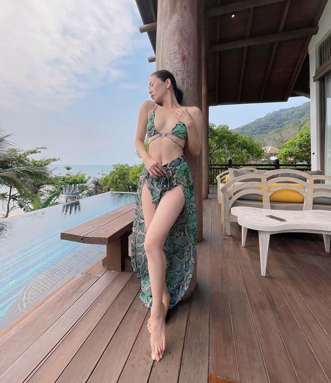 Lệ Quy&ecirc;n tạo d&aacute;ng nh&igrave;n đ&atilde; thấy mỏi lưng, cơ bụng l&ecirc;n m&uacute;i như so&aacute;n ng&ocirc;i v&ograve;ng eo 56 của Ngọc Trinh - Ảnh 5.