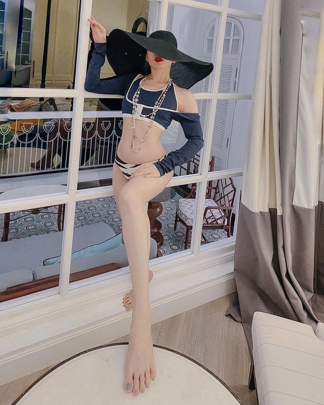 Lệ Quy&ecirc;n tạo d&aacute;ng nh&igrave;n đ&atilde; thấy mỏi lưng, cơ bụng l&ecirc;n m&uacute;i như so&aacute;n ng&ocirc;i v&ograve;ng eo 56 của Ngọc Trinh - Ảnh 7.