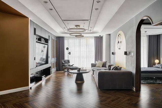 Căn hộ 140m2 ph&aacute; c&aacute;ch với c&aacute;c chi tiết đậm chất Đ&ocirc;ng Dương, nh&igrave;n ảnh thật ngỡ ng&agrave;ng ngơ ng&aacute;c v&igrave; lung linh hơn cả 3D - Ảnh 4.