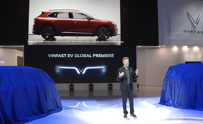 Ngắm trọn bộ hình ảnh 2 mẫu xe điện VinFast vừa ra mắt tại Mỹ, giá bán từ 40.000 USD - Ảnh 1.