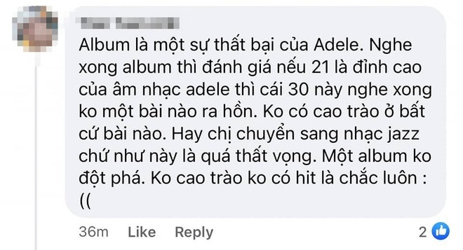 Phản ứng của netizen về album 30 của Adele: Đỉnh thì vẫn đỉnh đấy nhưng so với 21, 25 thì lại là bước thụt lùi? - Ảnh 7.