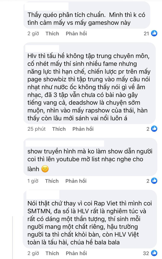 YouTuber hơn 400k sub cho rằng Rap Việt sẽ giảm nhiệt như c&aacute;c gameshow kh&aacute;c sau m&ugrave;a 2, netizen c&ograve;n sợ show sẽ bị khai tử? - Ảnh 5.