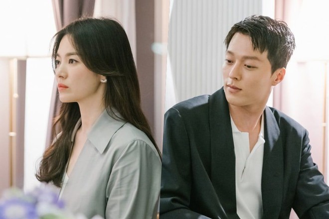 Xem hậu trường mặt mộc mới thấy Song Hye Kyo gi&agrave; hơn hẳn Jang Ki Yong, cứ ham đ&oacute;ng với trai trẻ chi cho khổ chị ơi! - Ảnh 6.