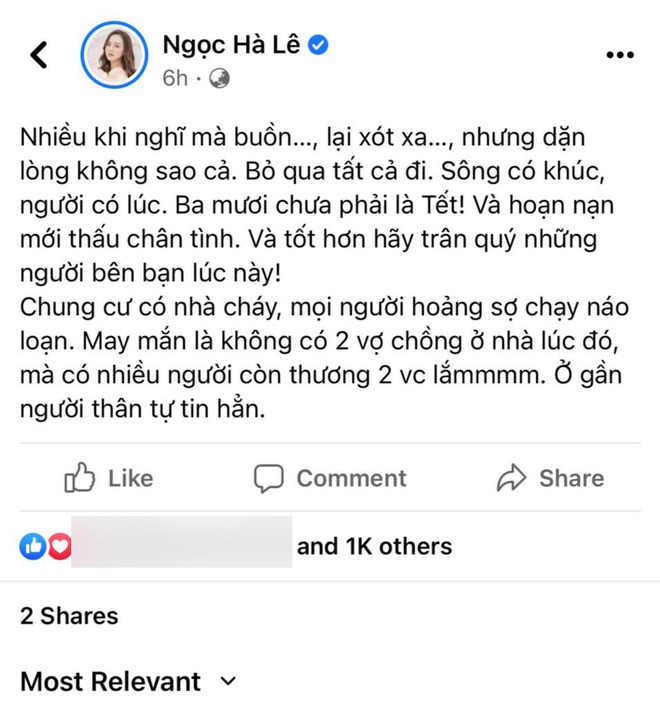 Chung cư nghệ sĩ Công Lý và bà xã kém 15 tuổi ở bất ngờ bị cháy, tình hình hiện tại thế nào? - Ảnh 2.