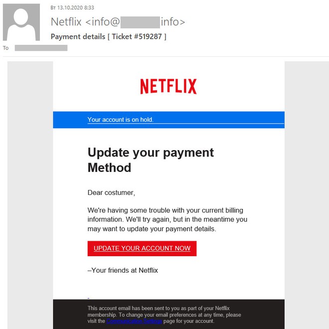 Người dùng Netflix phải hết sức cảnh giác nếu nhận được thông báo có nội dung này! - Ảnh 4.