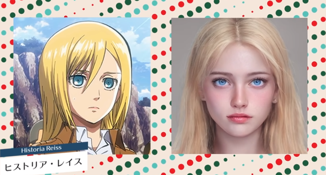 Dàn nhân vật anime Attack On Titan đẹp sốc xỉu khi hóa người thật: Chồng quốc dân Levi chuẩn idol, hội đả nữ nhìn muốn cưới gấp! - Ảnh 8.