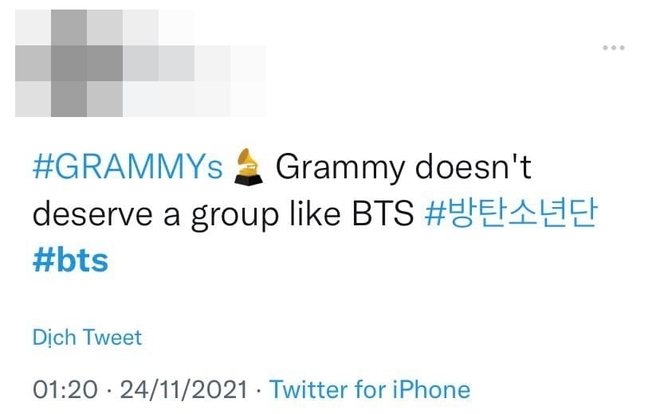 Fan nổi cơn thịnh nộ khi BTS chỉ mang về duy nhất 1 đề cử Grammy, cho rằng Viện Hàn lâm lợi dụng idol để hút fame? - Ảnh 5.