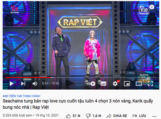 Không phải Sol7, Blacka hay Seachains, đây mới là rapper có nhiều view nhất tại mặt trận này sau 3 tập Rap Việt - Ảnh 7.