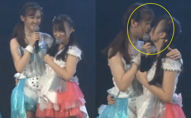 Hai thành viên nhóm nữ Trung Quốc hẹn hò: Hôn nhau trên sân khấu, cử chỉ mờ ám thế này mà fan có mắt như mù bấy lâu nay! - Ảnh 4.