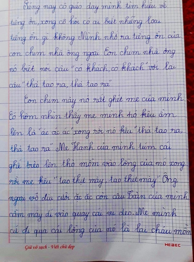 Bài văn tiếng ồn của bé trai lớp 5 khiến mẹ ngại ngùng, chất nhất là câu chốt của bố - Ảnh 3.