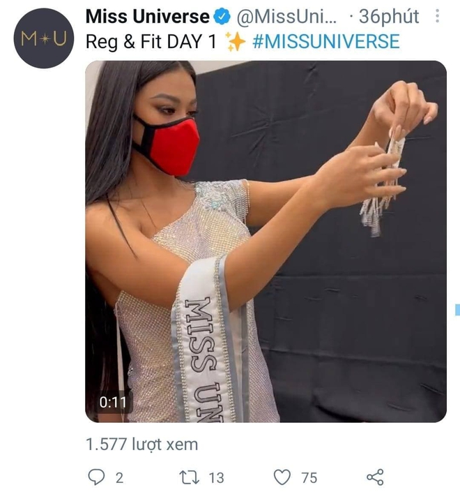 Kim Duyên được Miss Universe đăng hẳn clip riêng, nhanh tay hơn Khánh Vân ở 1 điểm! - Ảnh 1.