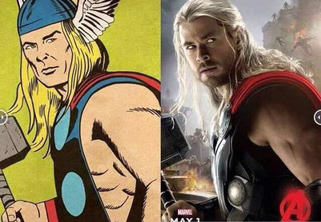 Ngỡ ngàng dàn siêu nhân Marvel khi so với truyện tranh: Thor đúng là từ truyện bước ra, tạo hình Thanos vì sao mà phá đảo? - Ảnh 3.