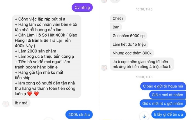 Kiếm việc làm tại nhà trong dịch Covid-19, dở khóc, dở cười vì... bị lừa - Ảnh 2.