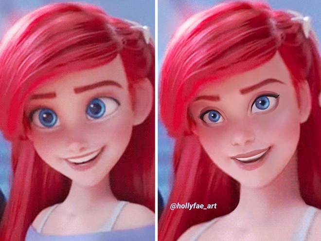 Mê mệt visual dàn công chúa Disney nếu có khuôn mặt tỷ lệ thật: Ariel xinh hơn cả nguyên tác, nàng Belle chặt đẹp Emma Watson! - Ảnh 4.
