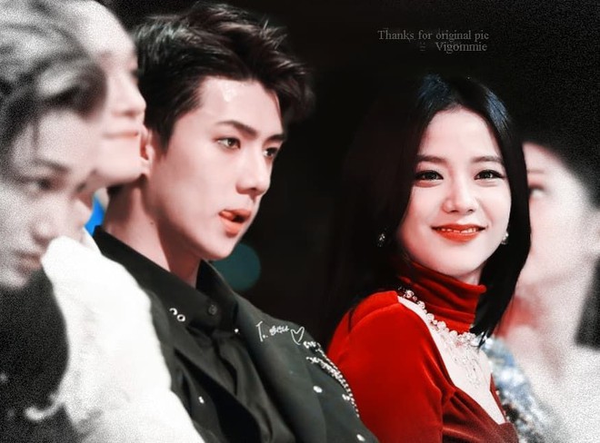 Fan đẩy thuyền rần rần Jisoo (BLACKPINK) và Sehun (EXO) cùng loạt ảnh chung, còn tin rằng có khả năng hợp tác? - Ảnh 5.