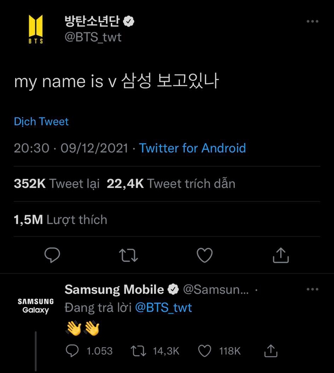 V (BTS) được netizen khen ngợi là đại sứ Samsung có tâm, up ảnh nhắn nhủ gì mà hãng phải đáp vội? - Ảnh 5.