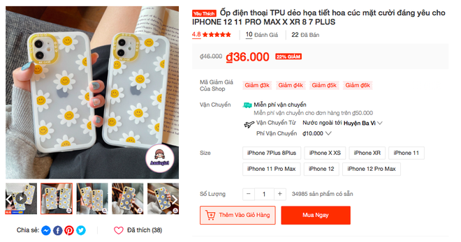 Soi mẫu ốp iPhone hoa cúc xinh xắn của tình đầu quốc dân - Suzy, hiện đã sold out nhưng bạn có thể dễ dàng cheap moment với giá chỉ từ 14K? - Ảnh 6.