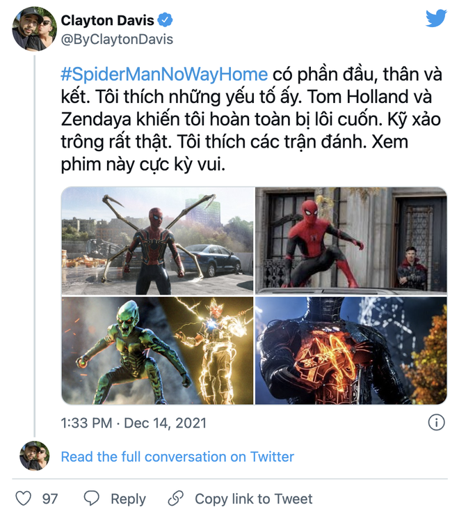 Bom tấn Spider-Man ngập lụt trong cơn mưa lời khen: Người Nhện tuyệt vời nhất nhận điểm cao ngất, khán giả bật khóc vì cảm động! - Ảnh 4.