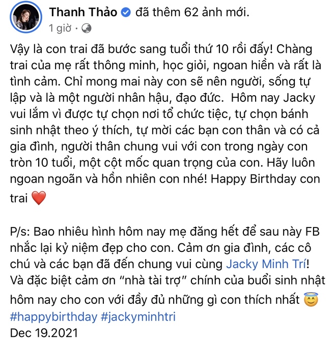 Xúc động lời chúc sinh nhật của mẹ nuôi gửi tới con trai của Ngô Kiến Huy, đặc biệt mong mỏi 2 điều! - Ảnh 2.