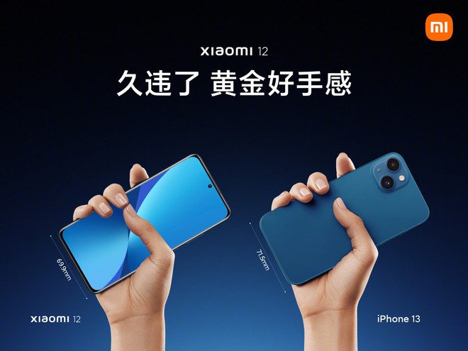 Xiaomi 12 bản tiêu chuẩn có thiết kế nhỏ ngang iPhone 13, cầm một tay thoải mái - Ảnh 2.