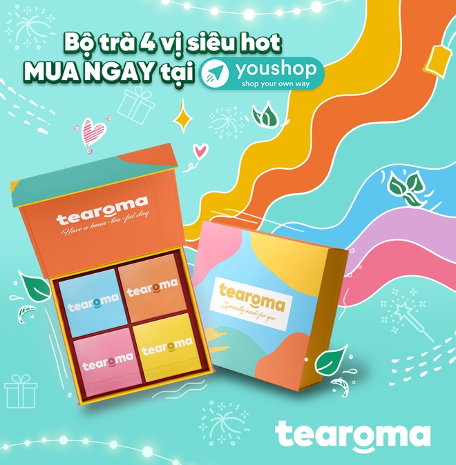Mê tít hộp quà đậm chất lễ hội “sang - mịn - thơm” từ thương hiệu Trà thơm Tearoma - Ảnh 1.