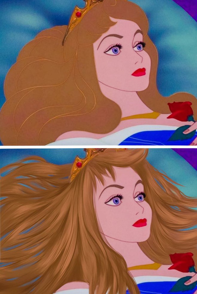 Cười xỉu hội công chúa Disney nếu có mái tóc thực tế: Lọ Lem ngủ ...