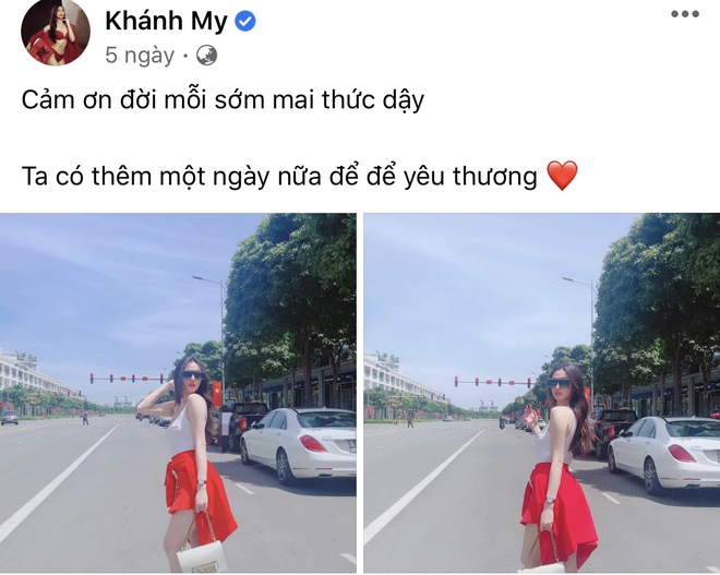 Động th&aacute;i lạ của Kh&aacute;nh My sau tin đồn hẹn h&ograve; đại gia Đức Huy? - Ảnh 4.