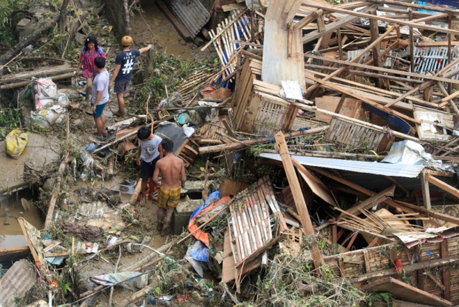 Siêu bão Rai làm 389 người ở Philippines thiệt mạng - Ảnh 1.