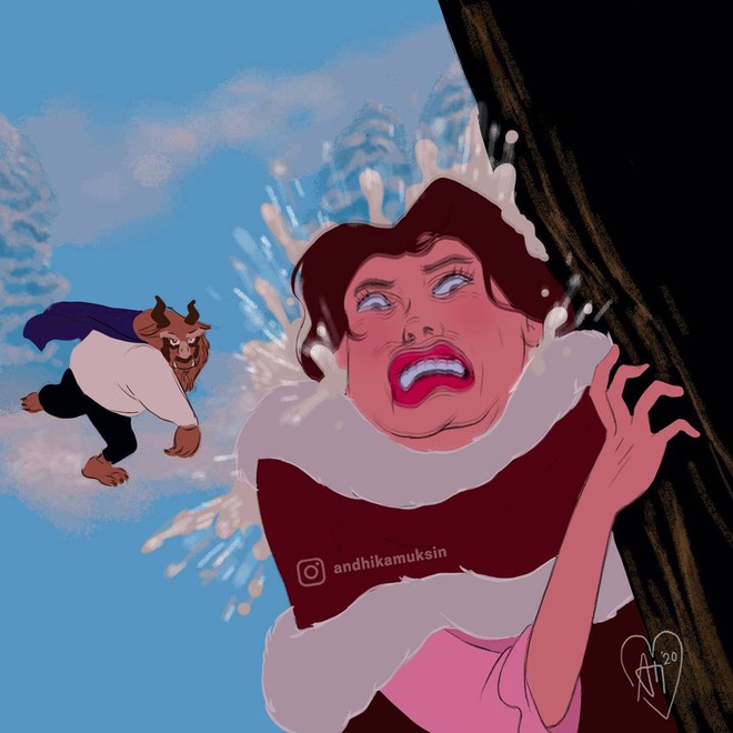 Xỉu ngang các công chúa Disney mất hình tượng nếu sống ở đời thực: Hoàng tử nhặt được thứ lông lá của Lọ Lem, nhìn Ariel thật quá đúng! - Ảnh 9.