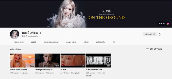 Kênh YouTube của Rosé (BLACKPINK) vượt mốc 3,5 triệu subscribe, vượt mặt Solar (MAMAMOO) nhưng vẫn chỉ đứng thứ 4 Kpop! - Ảnh 1.