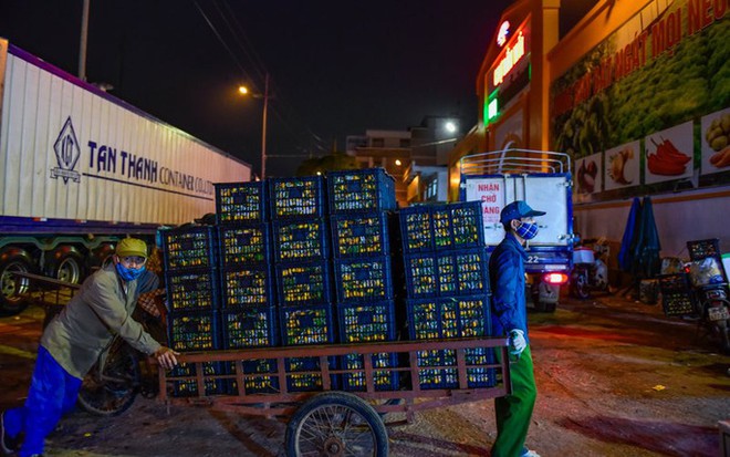 Trắng đ&ecirc;m mưu sinh ở chợ đầu mối ng&agrave;y gi&aacute;p Tết - Ảnh 5.