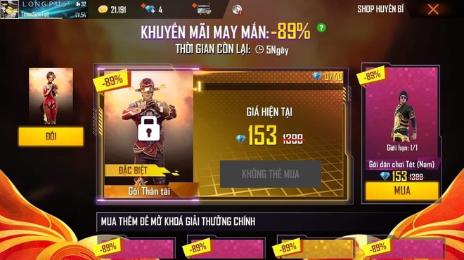 Free Fire: Game thủ cực hời với nhiều khuyến mãi khủng từ Garena, chỉ tốn 1 bao lì xì đã có thể sở hữu nhiều vật phẩm xịn - Ảnh 3.