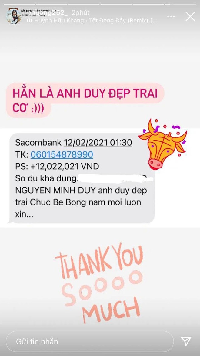 Kiểm kê lì xì sau Tết: Ái nữ Bắc Ninh khoe chồng cho 222.222.222 đồng, rich kid RMIT sương sương có nửa trăm triệu chứ nhiêu! - Ảnh 7. Kiểm kê lì xì sau Tết: Ái nữ Bắc Ninh khoe chồng cho 222.222.222 đồng, rich kid RMIT sương sương có nửa trăm triệu chứ nhiêu! - Ảnh 7.