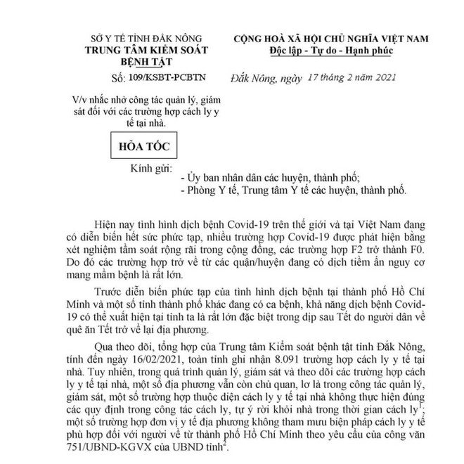Đắk N&ocirc;ng: Nhiều trường hợp bỏ trốn khỏi nơi c&aacute;ch ly ph&ograve;ng chống Covid-19 - Ảnh 1.