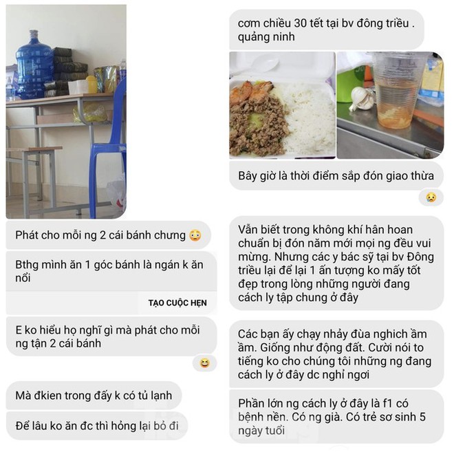 Vụ cắt xén bữa ăn ở Quảng Ninh: Những tin nhắn từ trong khu cách ly - Ảnh 3.