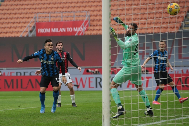 Song sát Lu - La chói sáng, Inter Milan quật ngã AC trong trận cầu 6 điểm tranh chức vô địch - Ảnh 1.