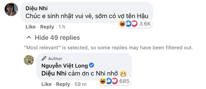Mũi trưởng Long đăng ảnh sinh nhật 27 tuổi, Hậu Hoàng xuất hiện trong phút mốt: Chúc đồng chí sẽ có được tôi - Ảnh 4. Mũi trưởng Long đăng ảnh sinh nhật 27 tuổi, Hậu Hoàng xuất hiện trong phút mốt: Chúc đồng chí sẽ có được tôi - Ảnh 4.