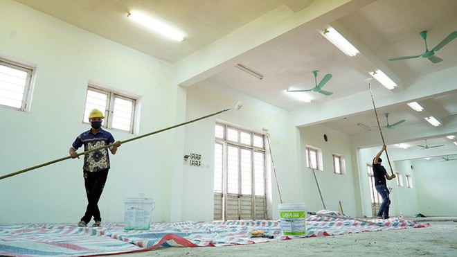 Gấp r&uacute;t x&acirc;y dựng Bệnh viện d&atilde; chiến số 3 ở th&agrave;nh phố Ch&iacute; Linh - Ảnh 3.