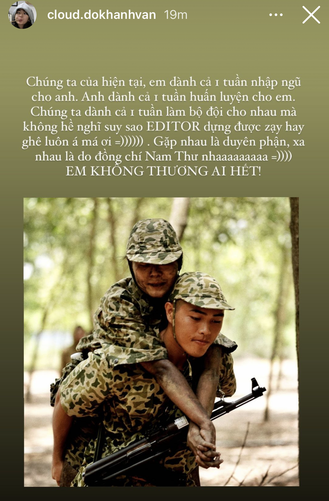 Chế b&agrave;i duy&ecirc;n phận của Sơn T&ugrave;ng, Kh&aacute;nh V&acirc;n ghen ra mặt khi thấy ch&uacute; Ngạn pha ke c&otilde;ng Nam Thư - Ảnh 1.