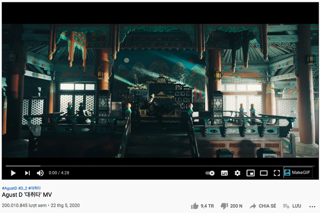 MV comeback đầy sóng gió của SUGA cán mốc 200 triệu views, thiết lập nên kỷ lục nội bộ nhà BTS - Ảnh 2.