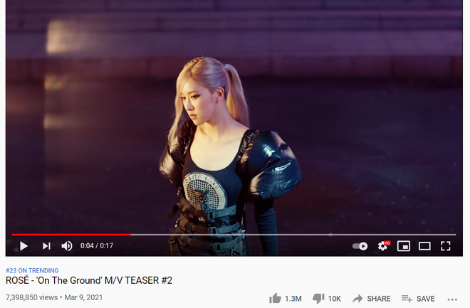 Lượt xem teaser thứ 2 của Rosé (BLACKPINK) sau 24 giờ tiếp tục lao dốc, liệu có đáng lo khi tung MV chính thức? - Ảnh 3.