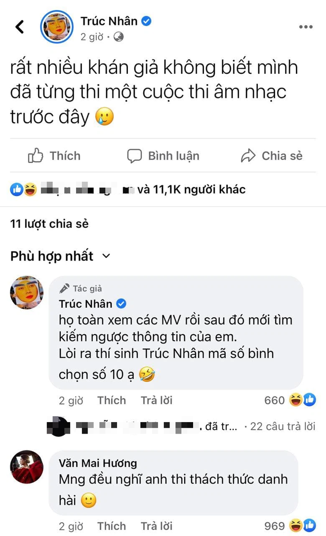 Trúc Nhân tiết lộ nhiều người không biết mình đi thi hát, Văn Mai Hương bình luận 1 câu muốn xỉu - Ảnh 1.