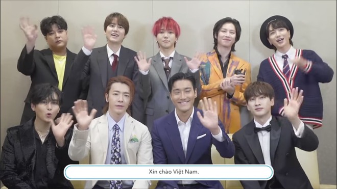 Super Junior bắt trend Đưa tay đây nào, mãi bên nhau bạn nhé gửi đến fan Việt Nam - Ảnh 2.