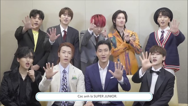 Super Junior bắt trend Đưa tay đây nào, mãi bên nhau bạn nhé gửi đến fan Việt Nam - Ảnh 3.