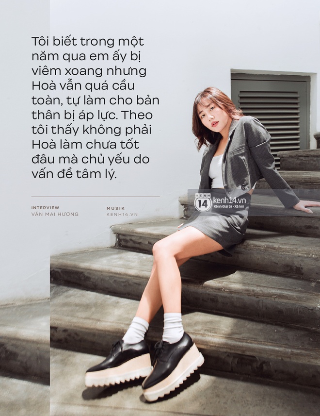 Văn Mai Hương: Tôi thấy giọng mình không hề hay mà mọi người cứ bảo tôi diễn. Hoà Minzy, Erik và AMEE phải luyện thanh nhạc nhiều đấy - Ảnh 18.