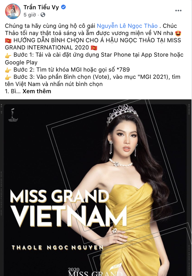 Sao Vbiz rần rần kêu gọi tiếp thêm sức mạnh, kỳ vọng Ngọc Thảo làm nên chuyện ở đêm Chung kết Miss Grand 2020 - Ảnh 6.