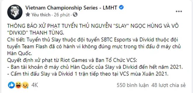 Divkid v&agrave; Slay bị phạt cấm thi đấu, SE v&agrave; Team Flash gặp kh&oacute; - Ảnh 1.