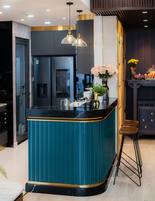 KTS mạnh tay chơi 4 phong cách cho căn hộ Vinhomes: Indochine kết hợp Wabi Sabi, thêm chút &quot;resort&quot; và có cả Art Deco - Ảnh 2.