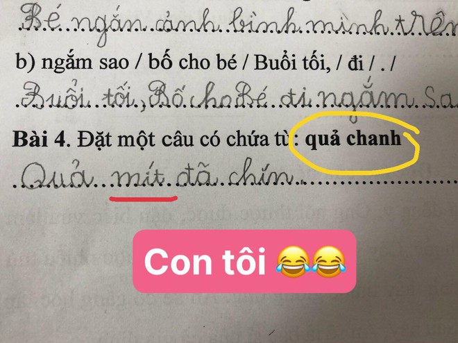 Học trò lớp 1 trổ tài làm bài tập tiếng Việt siêu lầy, đến giáo viên cũng phải thốt lên: Cười tắc thở mất! Đi dạy như tấu hài - Ảnh 2.